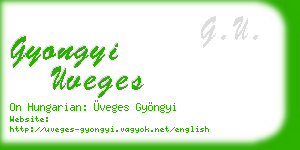 gyongyi uveges business card